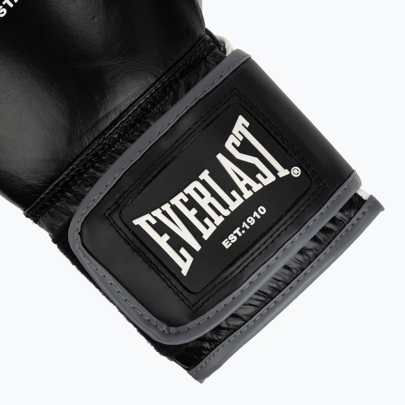 Рукавиці боксерські Everlast Powerlock OG H&L Leather Advanced Training black/white 6