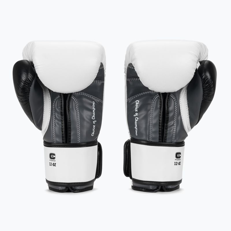 Рукавиці боксерські Everlast Powerlock OG H&L Leather Advanced Training white/black 3