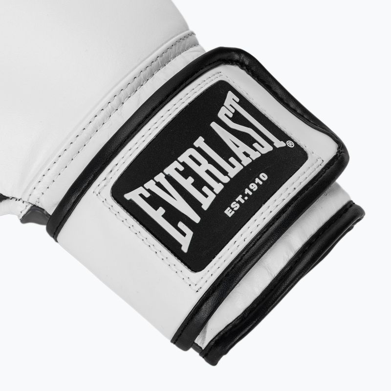 Рукавиці боксерські Everlast Powerlock OG H&L Leather Advanced Training white/black 5