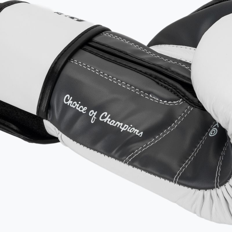 Рукавиці боксерські Everlast Powerlock OG H&L Leather Advanced Training white/black 7