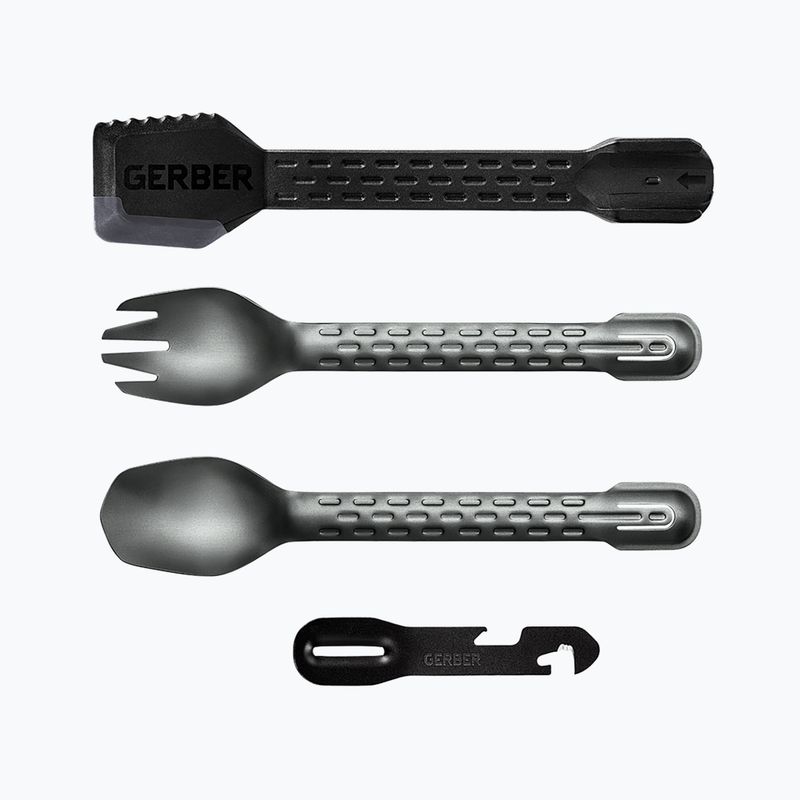 Набір кемпінговий Gerber ComplEAT-Cook Eat Clean Tong сіро-чорний 31-003464