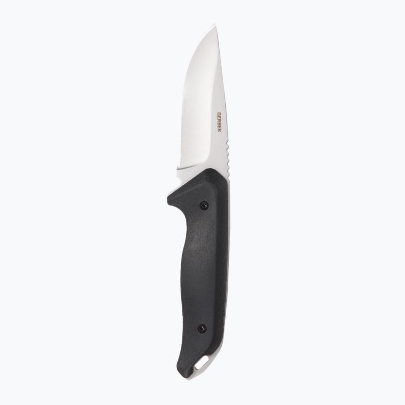Ніж туристичний Gerber Moment Fixed Large Drop Point чорно-сріблястий 31-003617