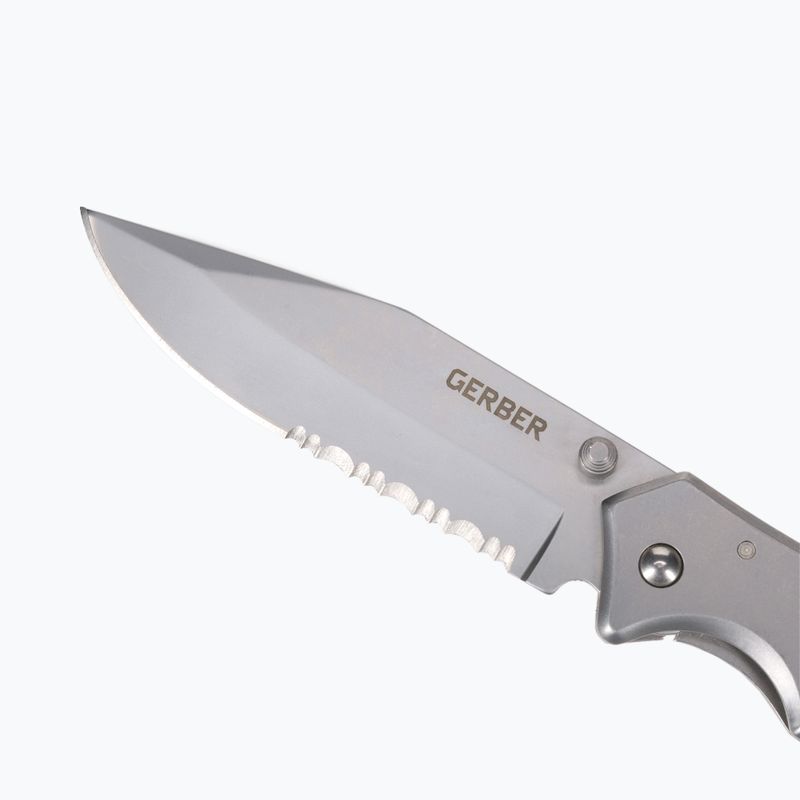 Ніж туристичний Gerber Paraframe II Folder Serrated сріблястий 31-003619 3