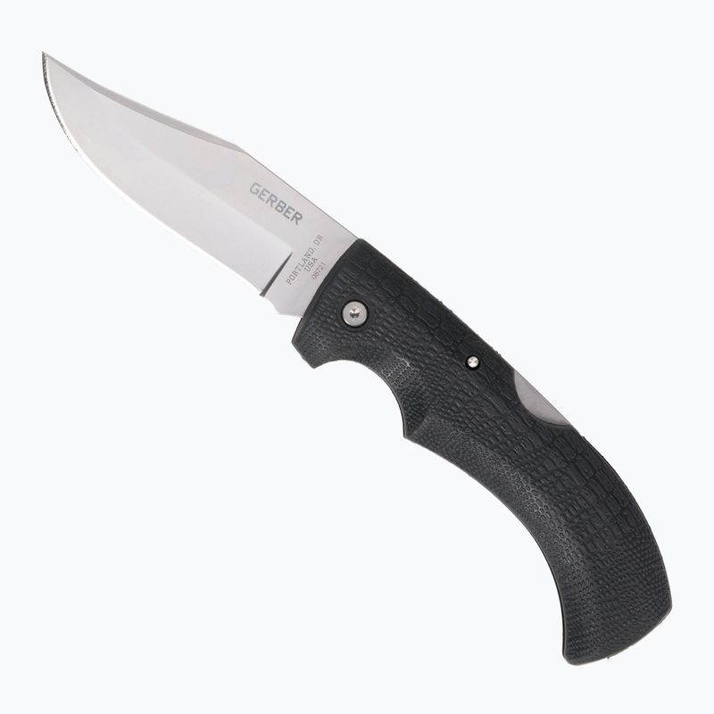 Ніж туристичний Gerber Gator Folder CP FE чорно-сріблястий 31-003660