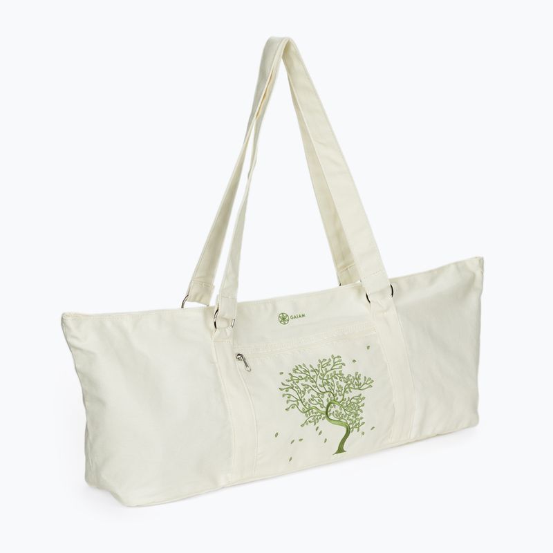 Сумка для килимка для йоги Gaiam Tree Of Life біла 52506