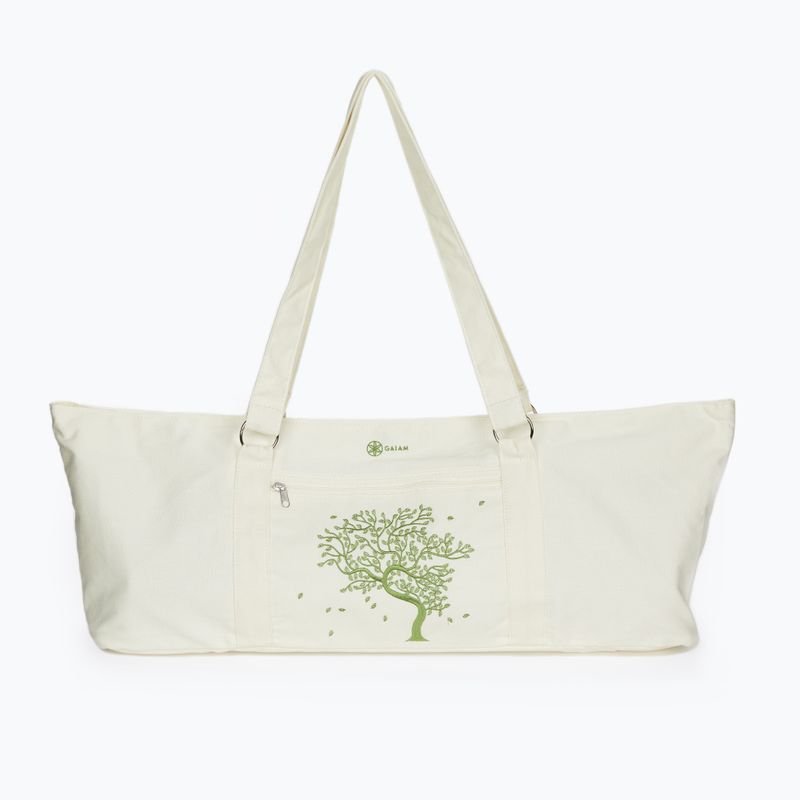Сумка для килимка для йоги Gaiam Tree Of Life біла 52506 2