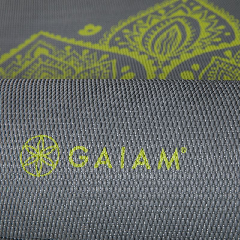 Килимок для йоги  Gaiam Citron Sundial 6мм сірий 61333 4