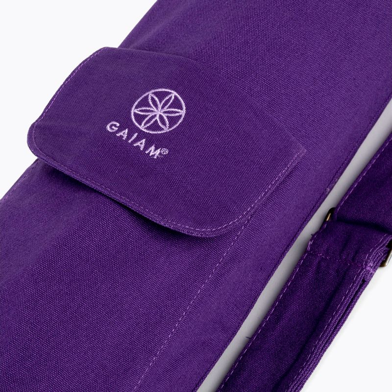 Сумка для килимка для йоги Gaiam Deep Plum фіолетова 61338 4