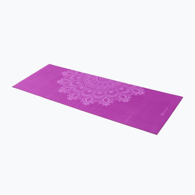Килимок для йоги  Gaiam Purple Mandala 6 мм фіолетовий 62202