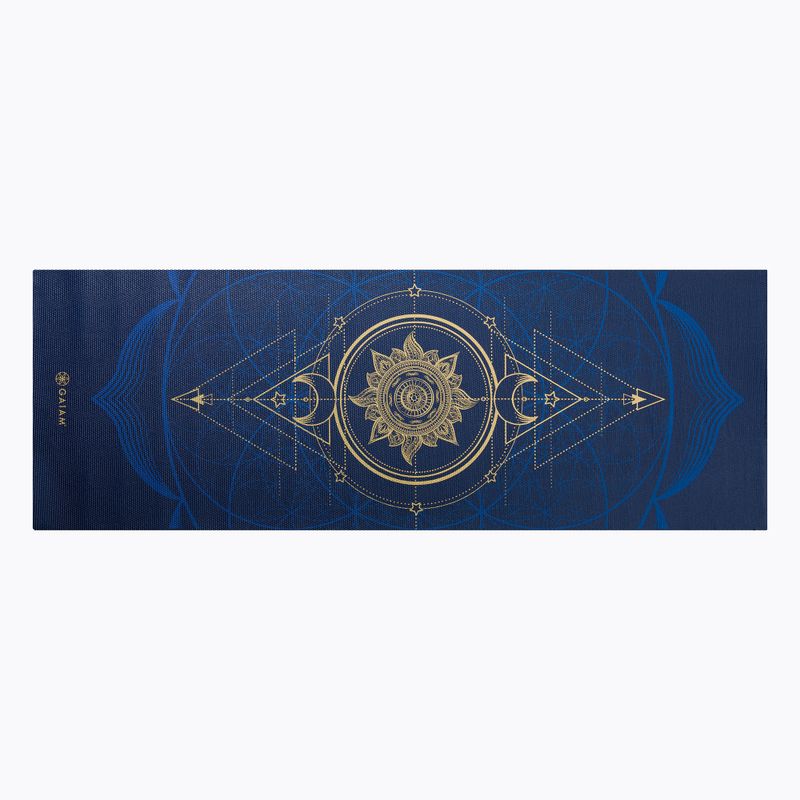 Килимок для йоги  Gaiam Sun And Moon 6 мм синій 63419 2