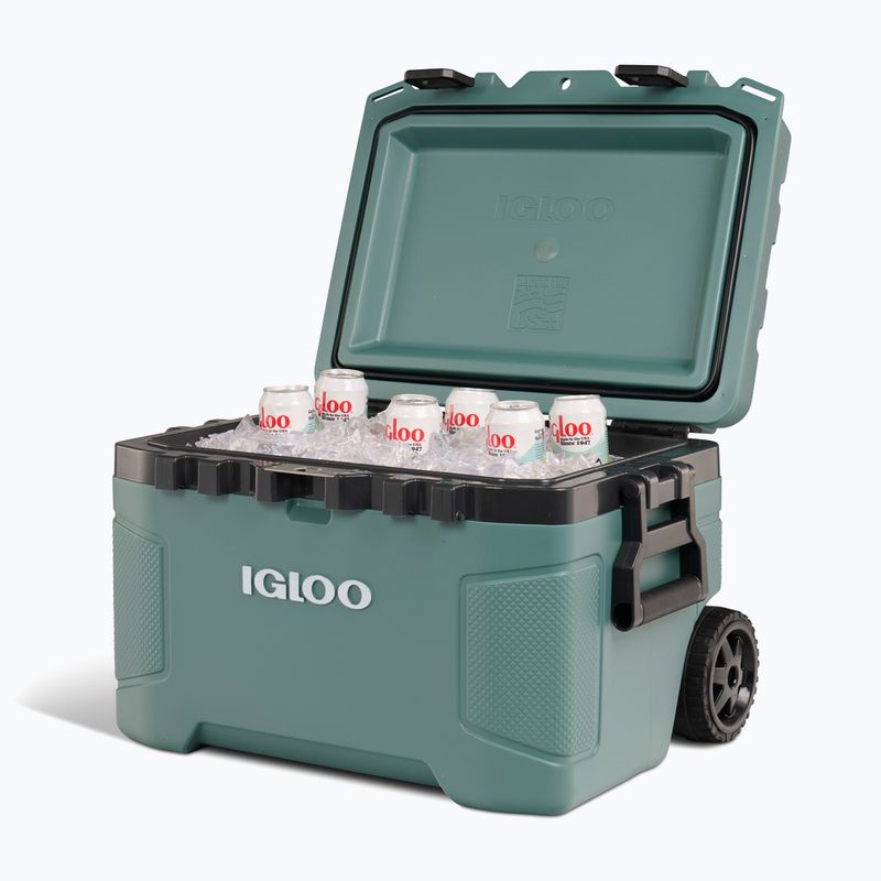 Холодильник туристичний Igloo Trailmate 52 Roller 49 л spruce/obsidian gray 13