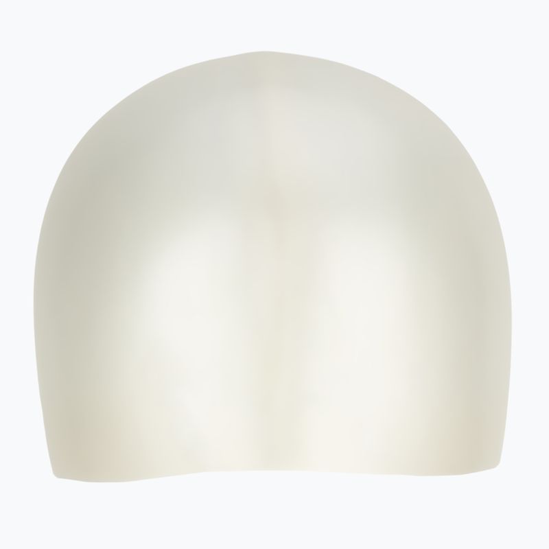 Шапочка для плавання дитяча TYR Wrinkle-Free Silicone white 2