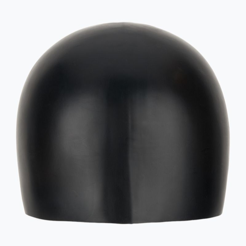 Шапочка для плавання дитяча TYR Wrinkle-Free Silicone black 2
