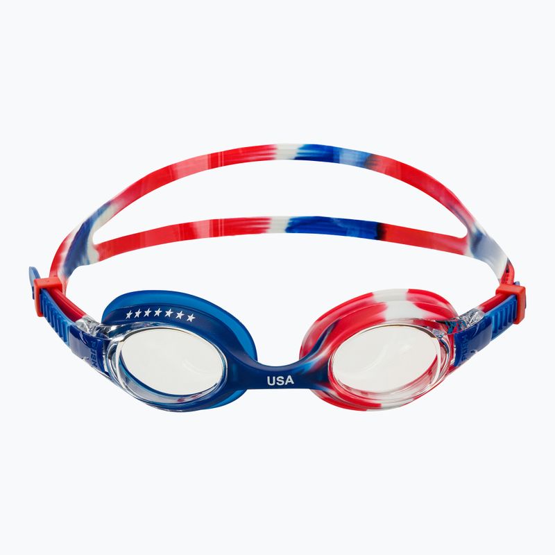 Окуляри для плавання TYR Swimple USA clear/red/navy 2