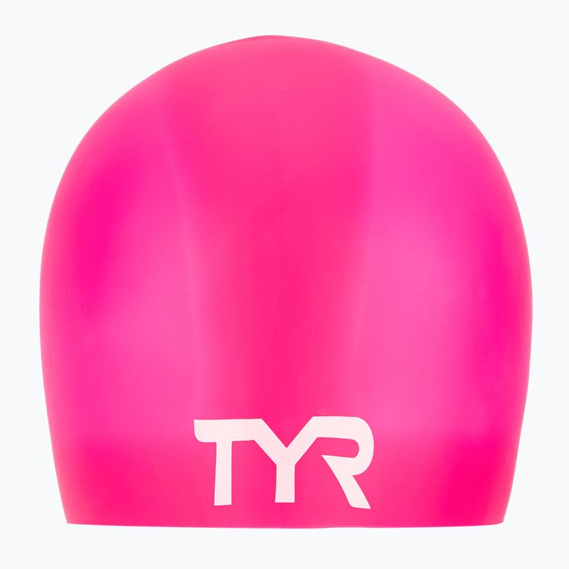 Шапочка для плавання TYR Wrinkle Free Silicone pink