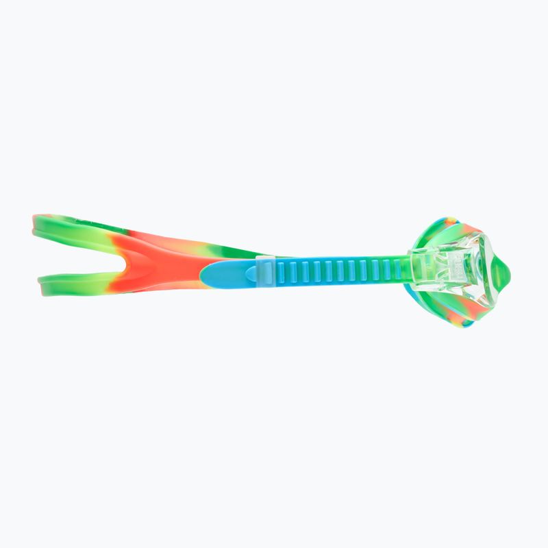 Окуляри для плавання дитячі TYR Swimple Tie Dye Non-Mirrored clear/ green/ orange 3