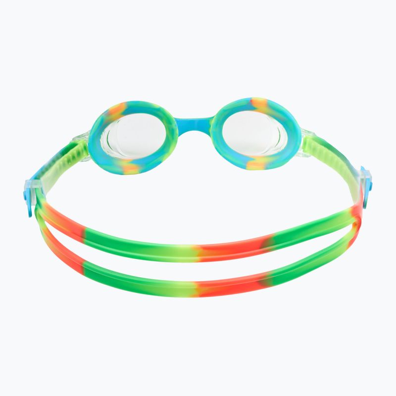 Окуляри для плавання дитячі TYR Swimple Tie Dye Non-Mirrored clear/ green/ orange 4