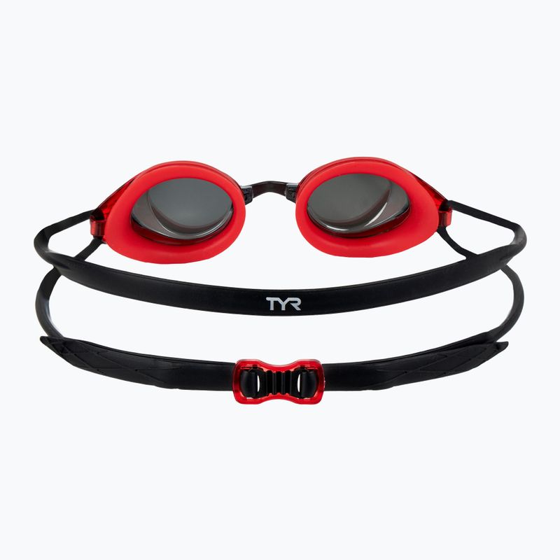 Окуляри для плавання TYR Blackhawk Racing Mirrored silver/ red/ black 4