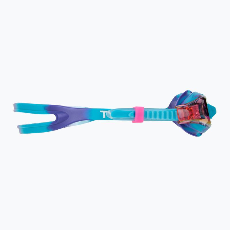 Дитячі окуляри для плавання TYR Swimple Tie Dye Дзеркальні фіолетові/бірюзові/фіолетові 3