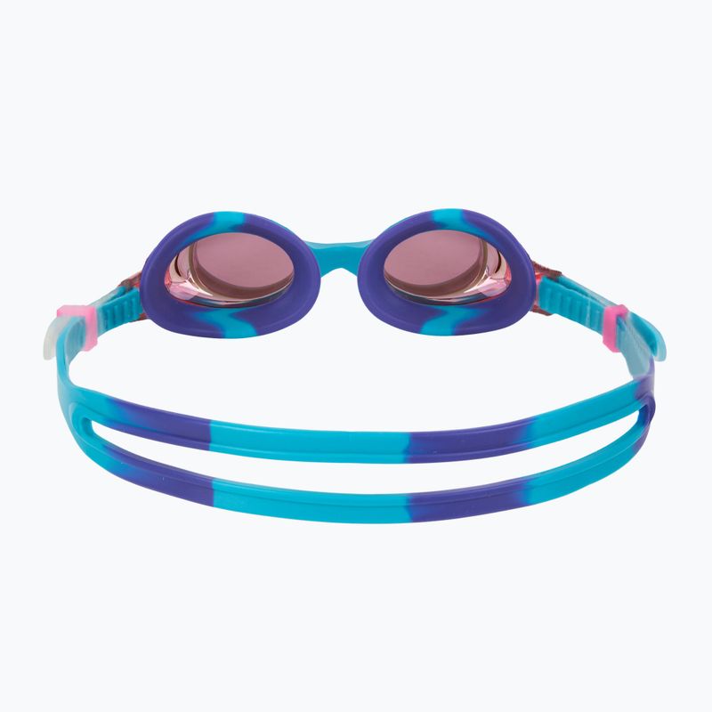 Дитячі окуляри для плавання TYR Swimple Tie Dye Дзеркальні фіолетові/бірюзові/фіолетові 4