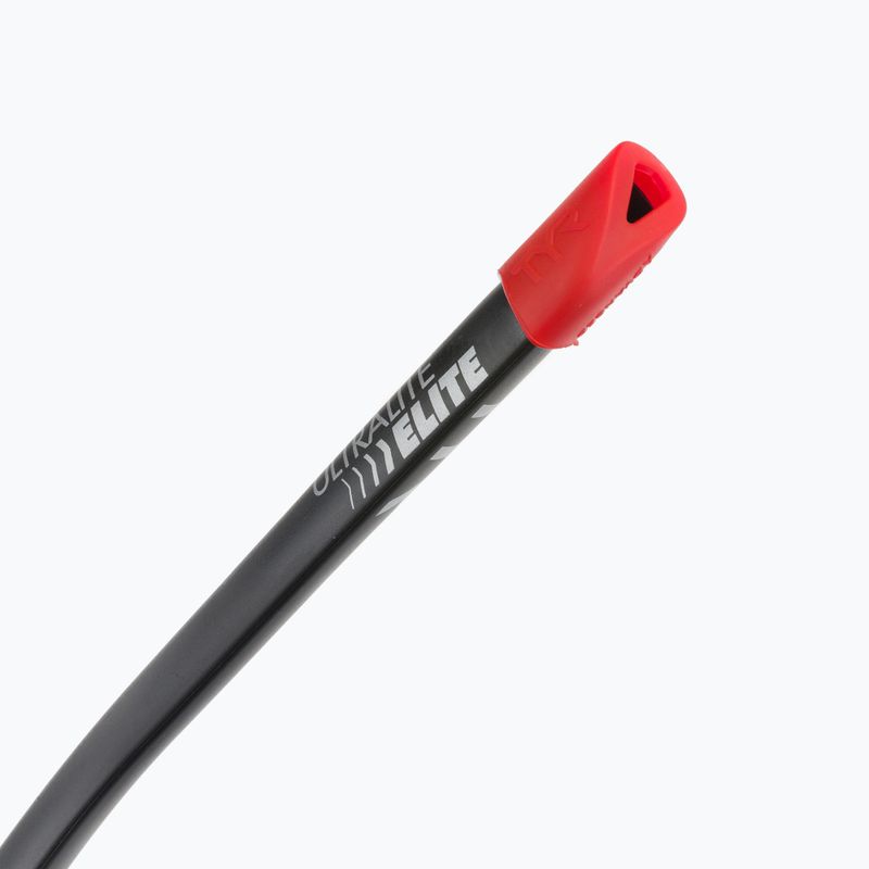 Трубка для плавання фронтальна TYR Ultralite Snorkel Elite чорно-червона LSNKLELT_001 3
