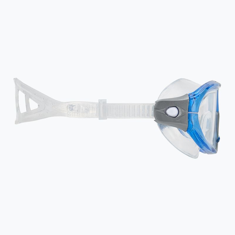 Маска для плавання TYR Orion clear/ blue/ grey 3