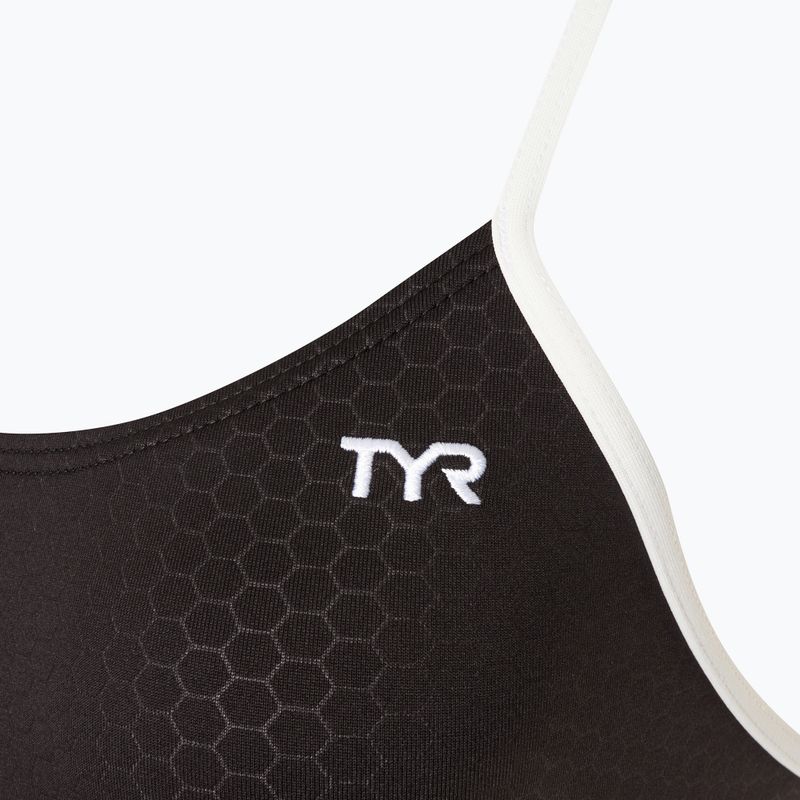 Купальник суцільний жіночий TYR Hexa Cutoutfit black/white 3