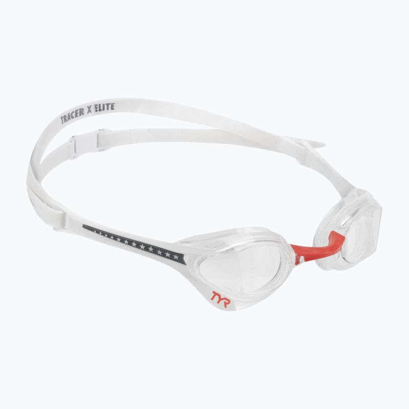 Окуляри для плавання TYR Tracer-X Elite Racing clear/red/navy LGTRXEL_642