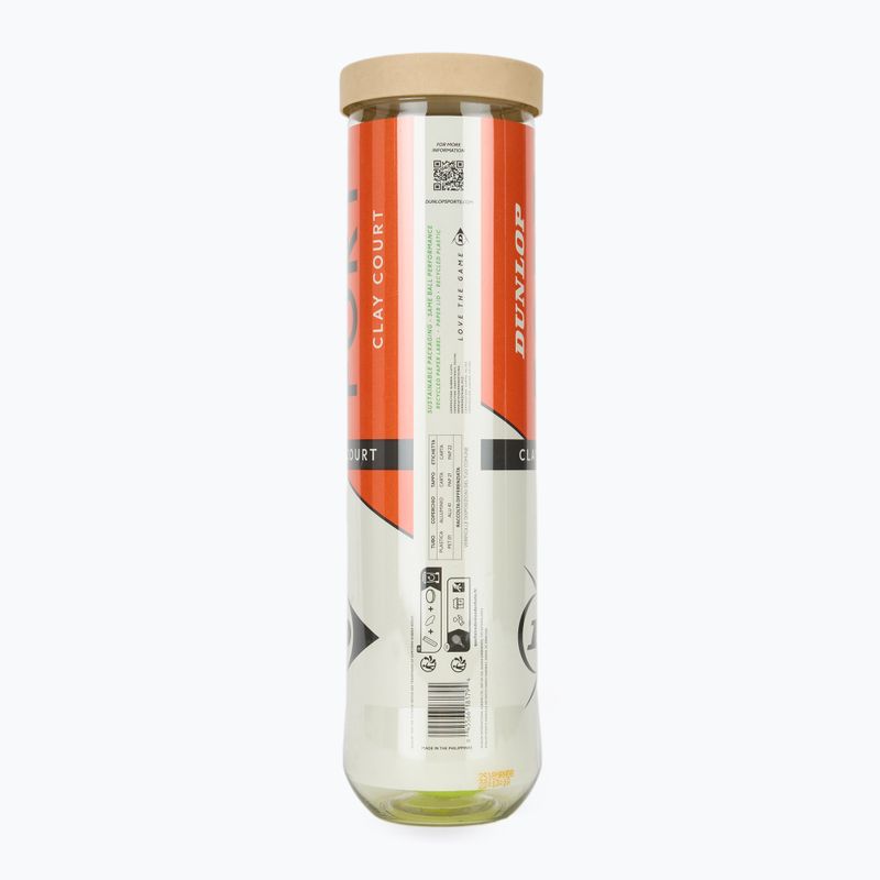 М'ячі тенісні Dunlop Fort Clay Court 4B 2025 2