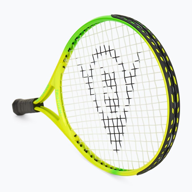 Ракетка тенісна дитяча Dunlop Tristorm Jr 21 yellow/green 2