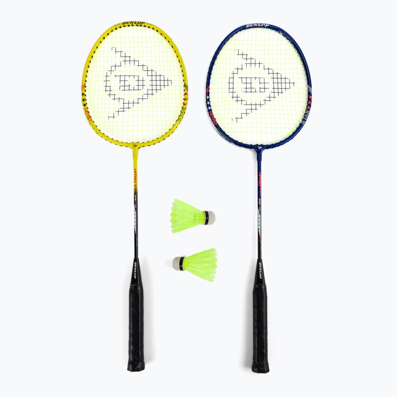 Набір для бадмінтону Dunlop Nitro-Star SSX 1.0 блакитно-жовтий 13015319