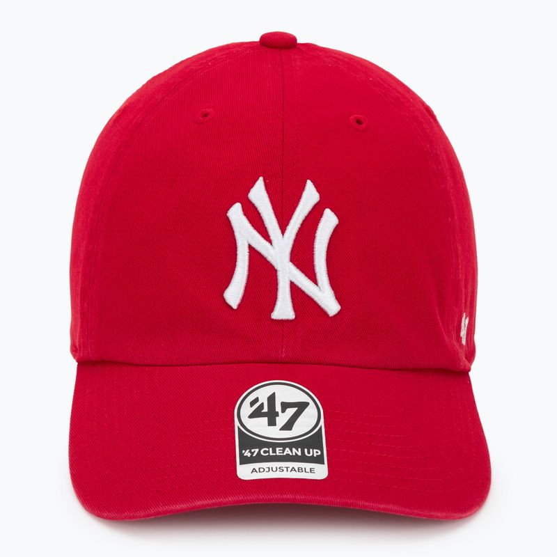 Кепка 47 Brand MLB New York Yankees CLEAN UP red 2