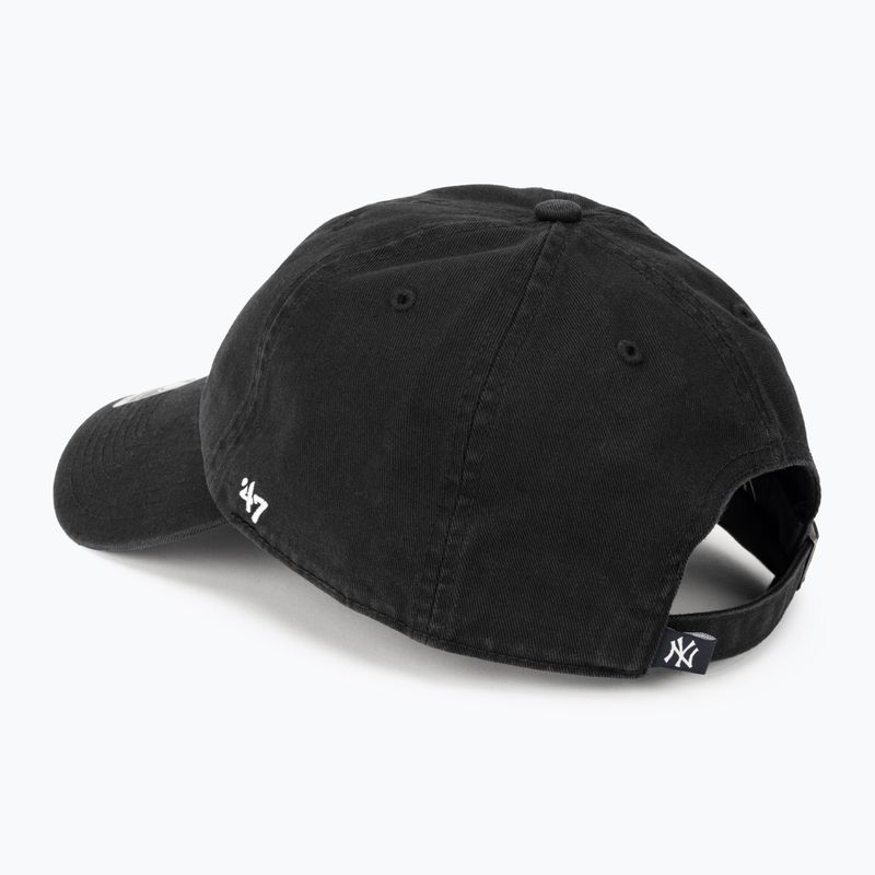 Кепка 47 Brand MLB New York Yankees CLEAN UP B-RGW17GWSNL black 3