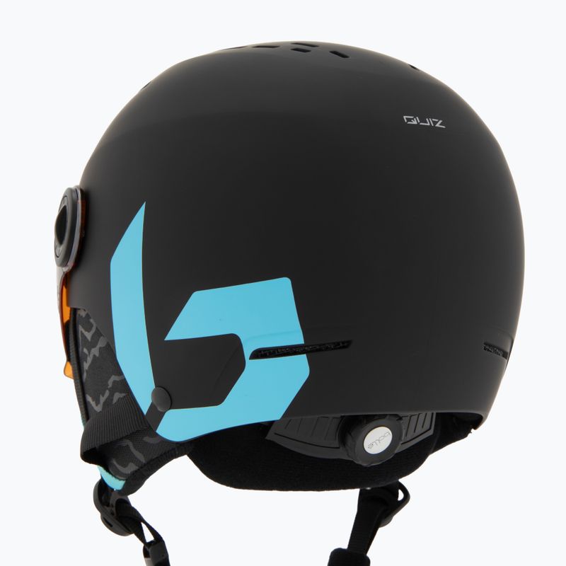 Шолом гірськолижний дитячий Bollé Quiz Visor Jr black/blue matte/orange gun 8