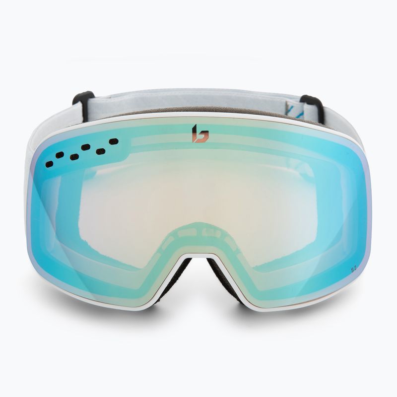 Окуляри лижні Bollé Nevada Small white metalic blue matte/azure 2