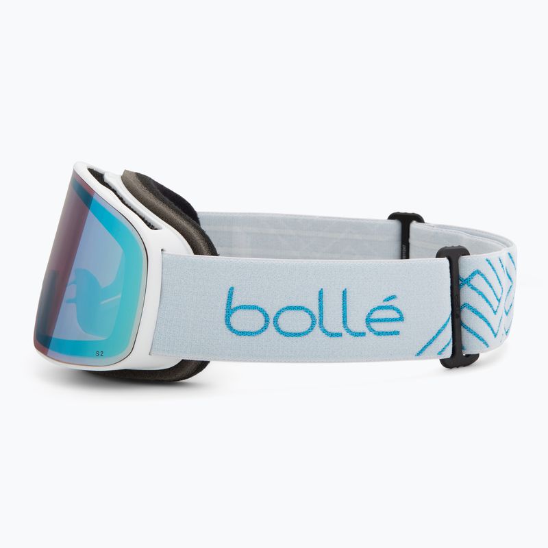 Окуляри лижні Bollé Nevada Small white metalic blue matte/azure 4