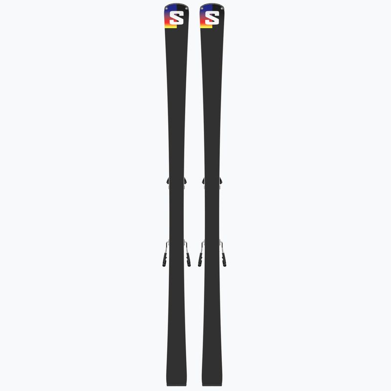 Лижі гірські Salomon S Race GS 10 + M12 GW блакитно-білі L47038300 11