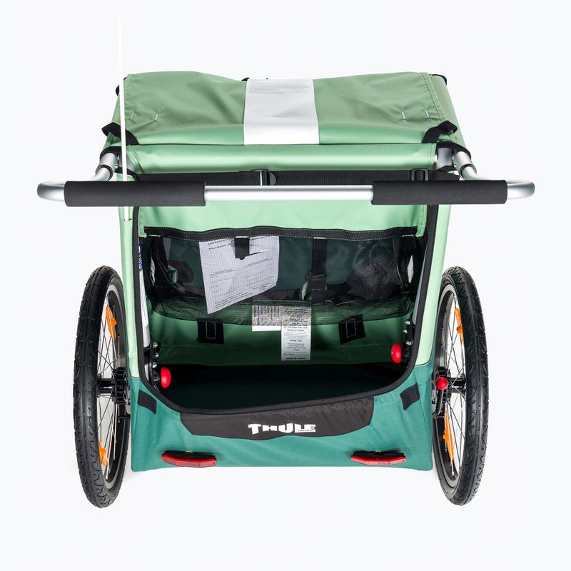 Причіп велосипедний двомісний  Thule Coaster XT Bike Trailer+Stroll зелений 10101820 4