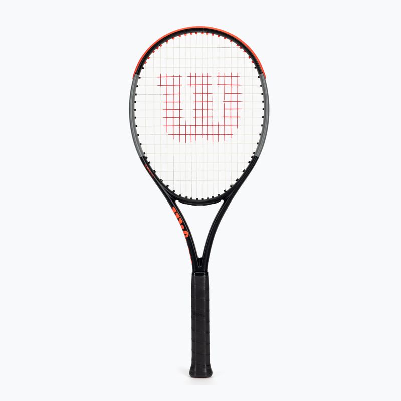 Ракетка тенісна Wilson Burn 100Ls V4.0 чорно-помаранчева WR044910U