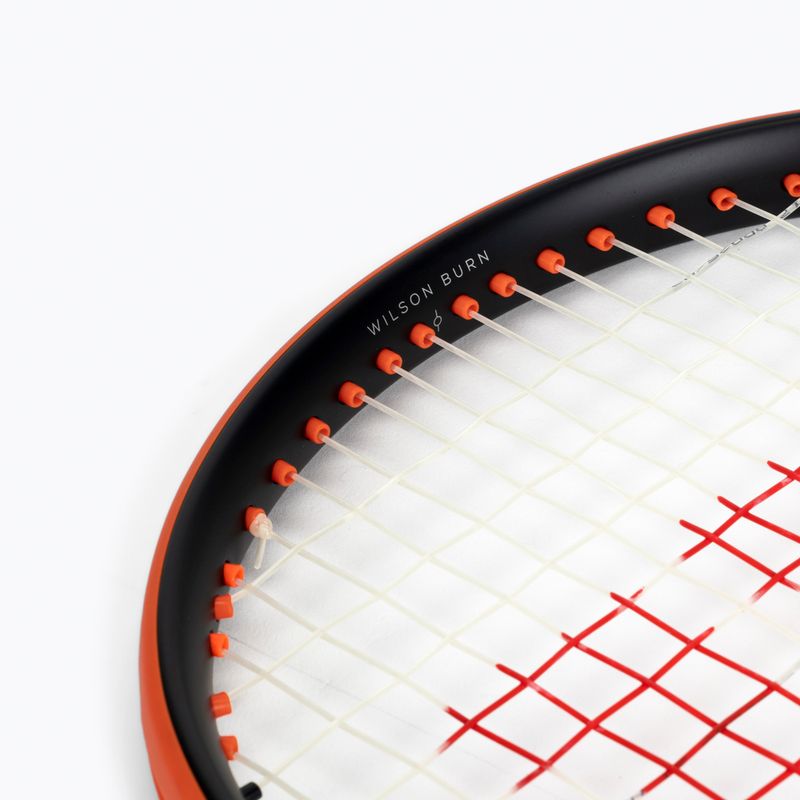 Ракетка тенісна Wilson Burn 100Ls V4.0 чорно-помаранчева WR044910U 6