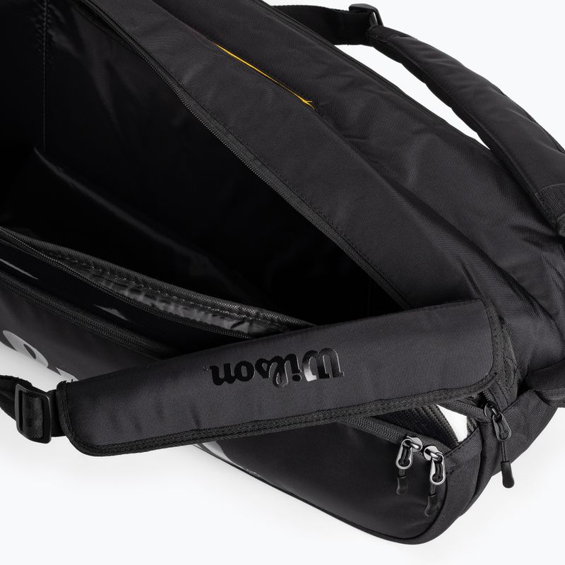 Тенісна сумка Wilson Super Tour 9 PK Pro Staff чорна  WR8010601 6