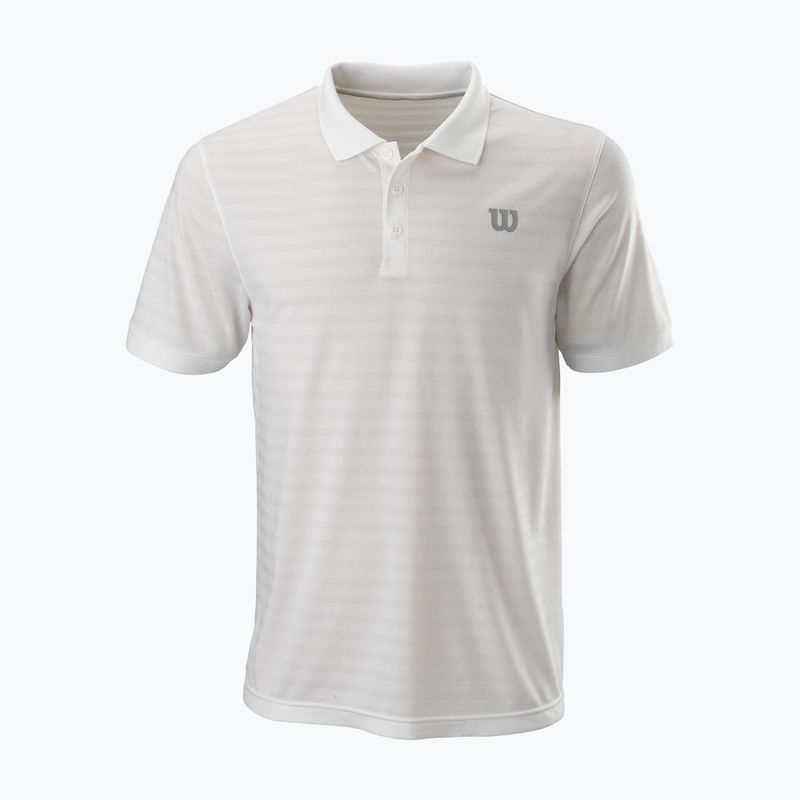 Футболка тенісна чоловіча Wilson Stripe Polo біла WRA789703