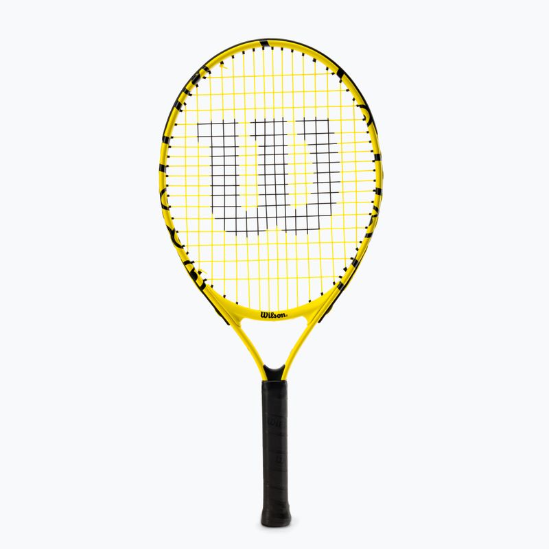 Ракетка тенісна дитяча Wilson Minions Jr 23 жовто-чорна WR069110H+