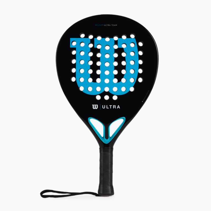 Ракетка для падл-тенісу Wilson Ultra Team V2 Padel чорно-блакитна WR067011U2