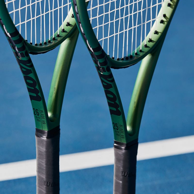 Ракетка тенісна дитяча Wilson Blade 26 V8.0 чорно-зелена WR079210U 9
