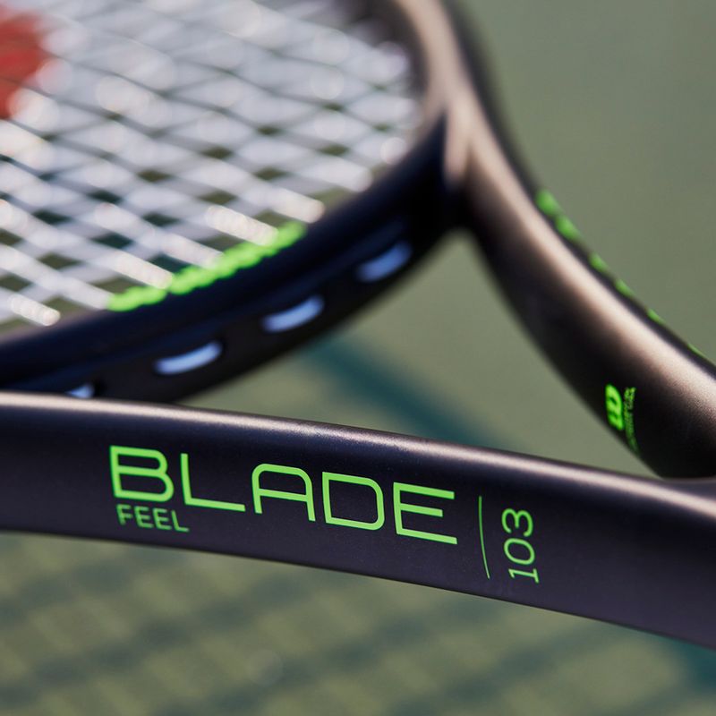 Ракетка тенісна Wilson Blade Feel 103 чорно-зелена WR083310U 10