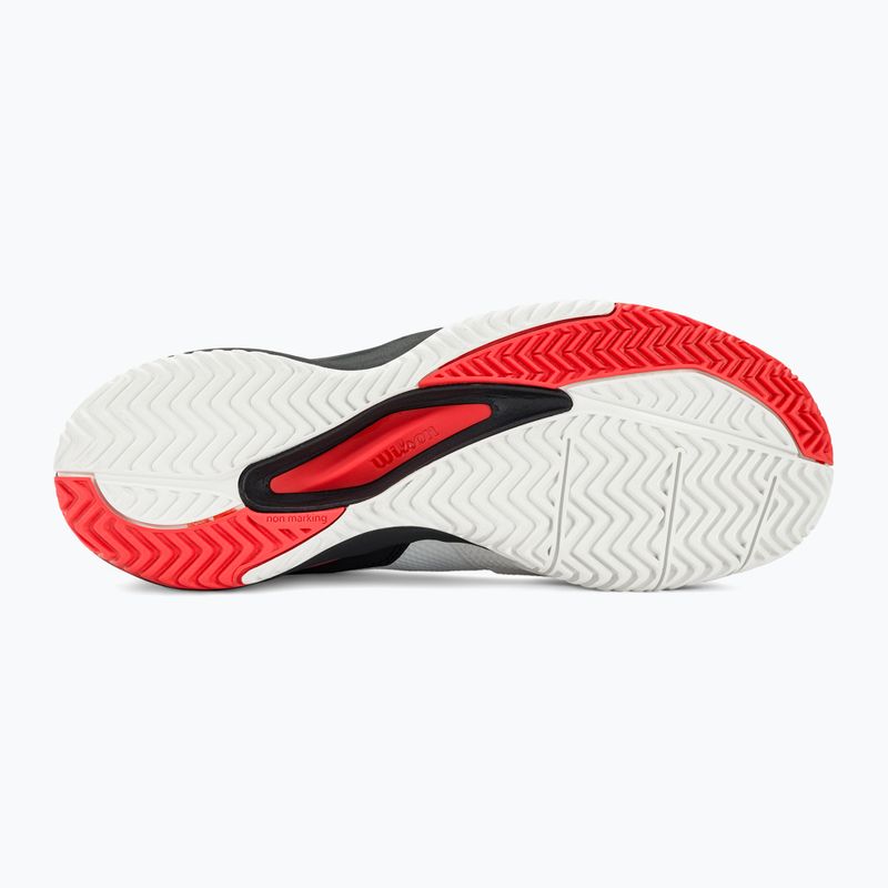 Кросівкі тенісні чоловічі Wilson Rush Pro Ace white/red/poppy red 5