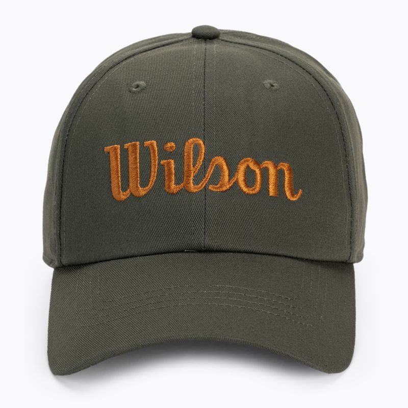 Бейсболка чоловіча Wilson Script Twill Hat зелена WRA788608 4
