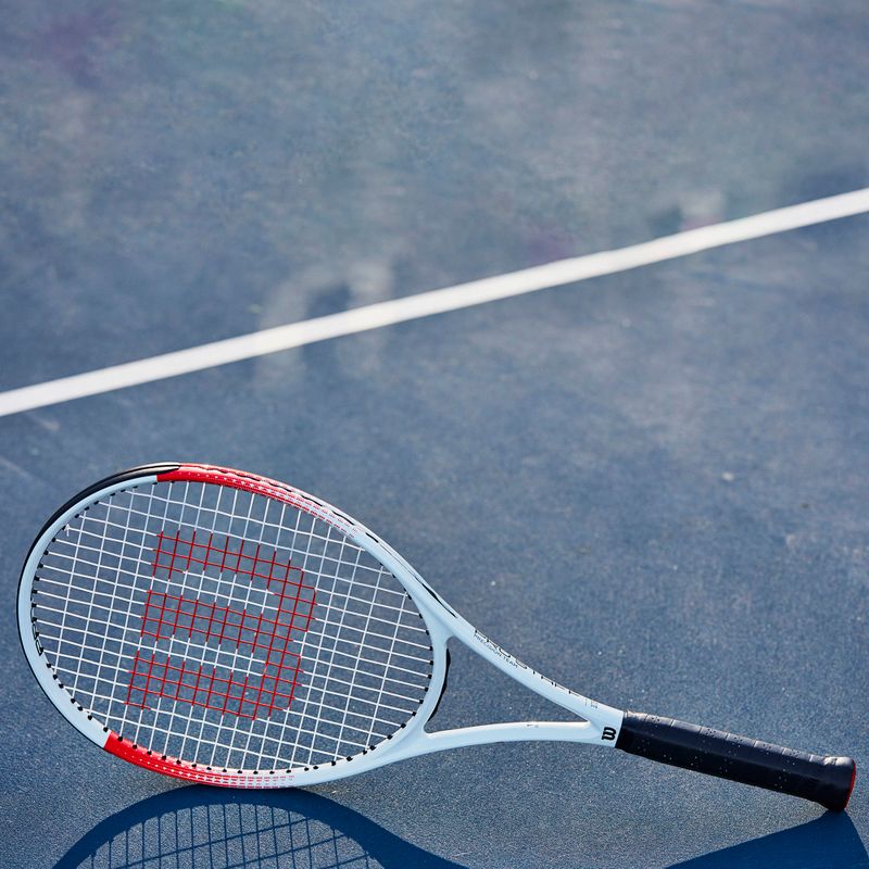 Ракетка тенісна Wilson Pro Staff Precision Team 103 біло-червона WR080510U 9