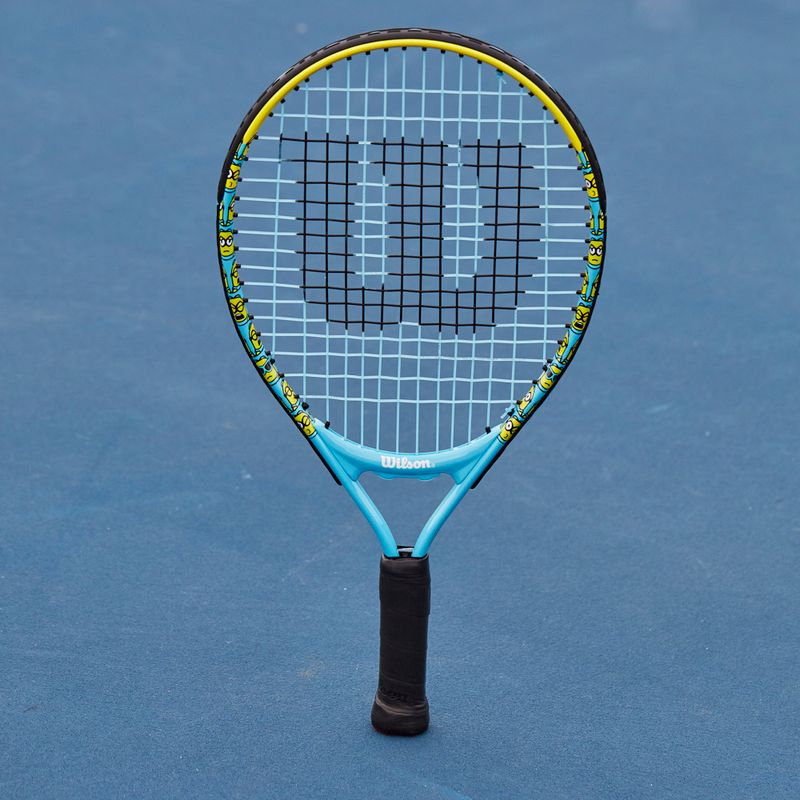 Ракетка тенісна дитяча Wilson Minions 2.0 Jr 21 блакитно-жовта WR097110H 9